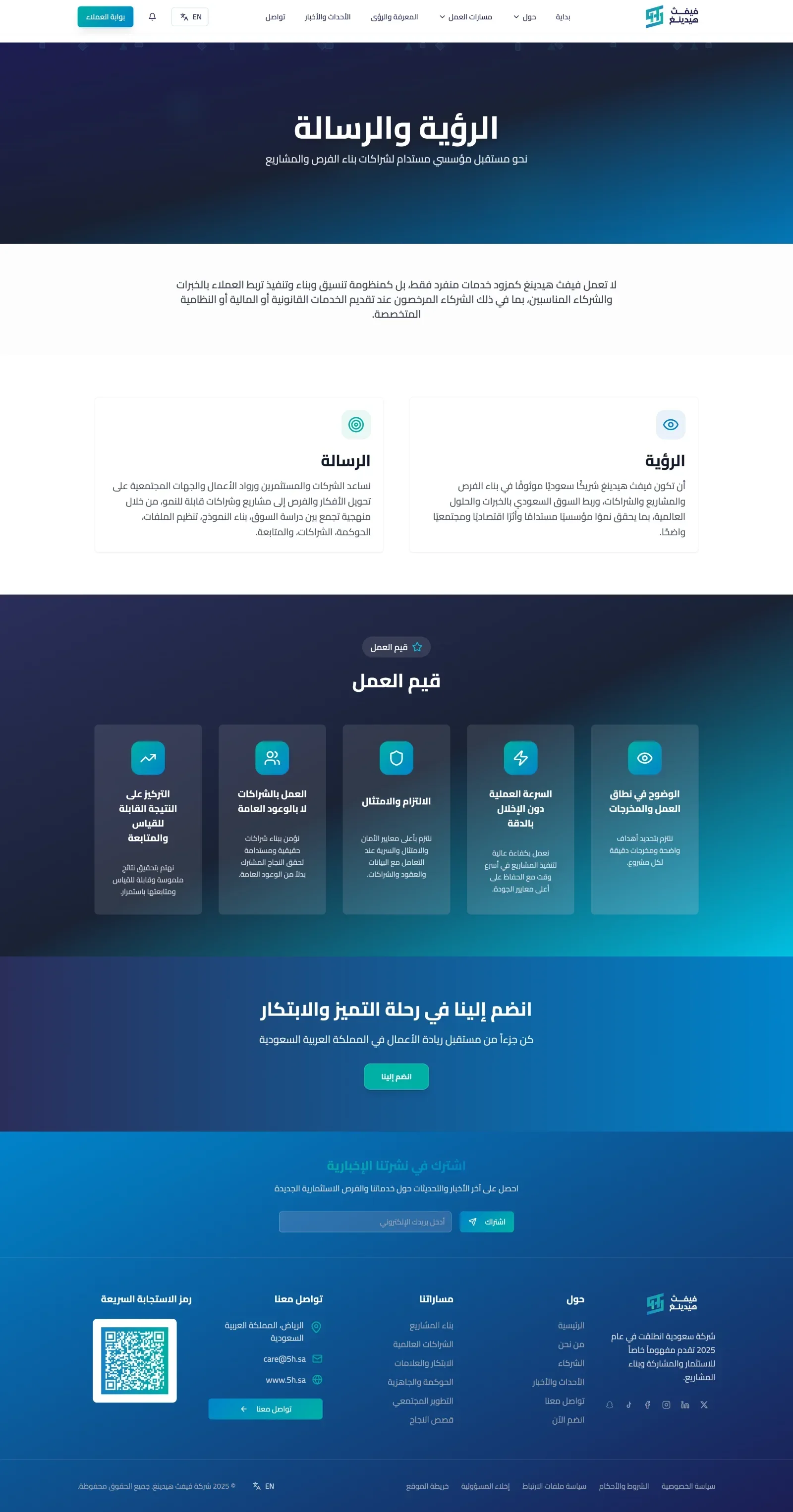 Fifth Heading: Venture Building & Investment Matchmaking Ecosystem desktop screen 6