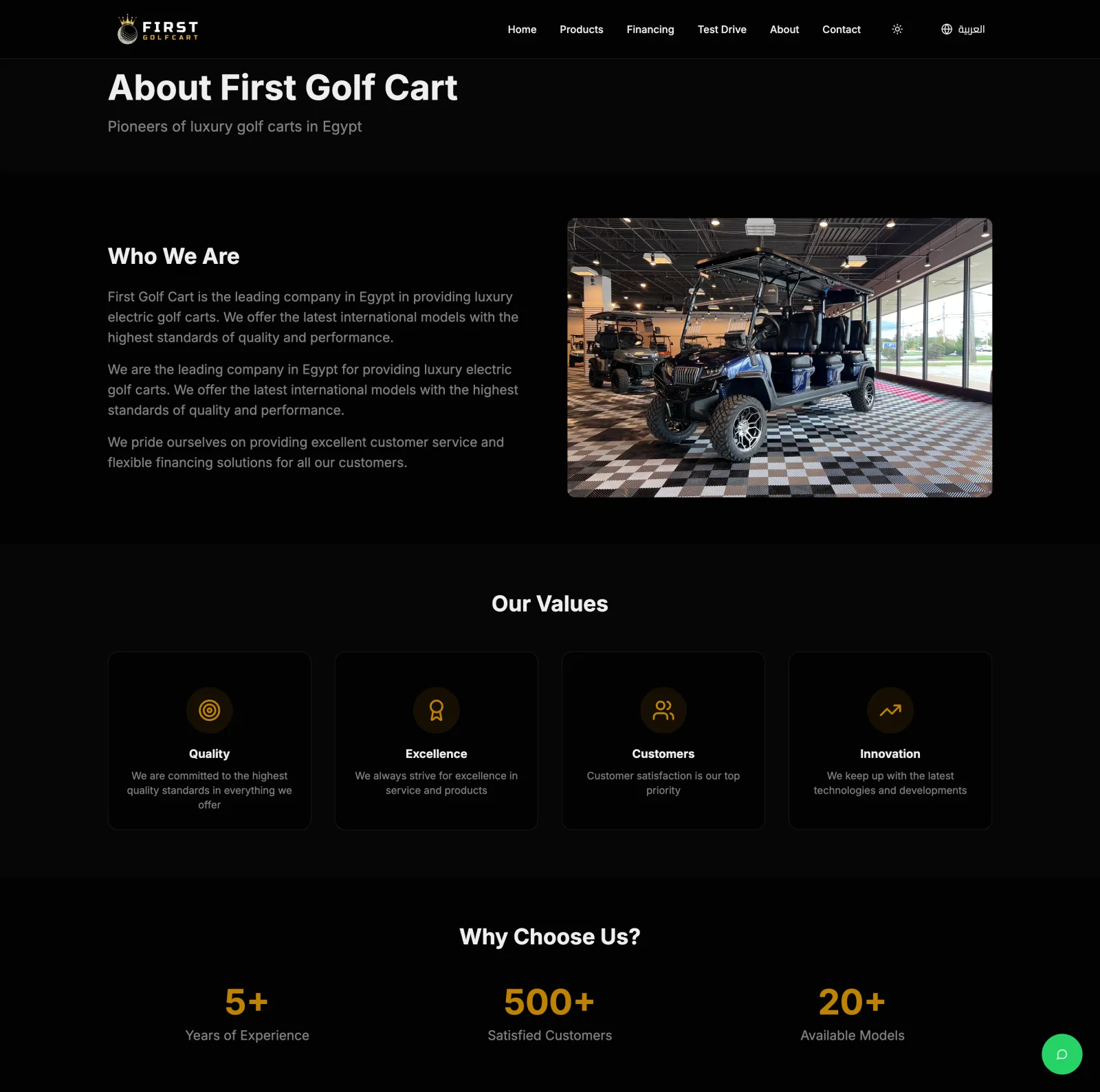 First Golf Cart: Luxury EV Fleet Platform screen 6